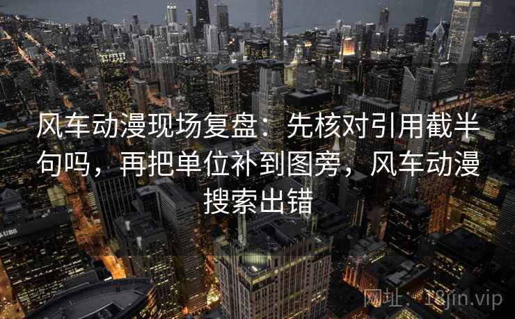 风车动漫现场复盘：先核对引用截半句吗，再把单位补到图旁，风车动漫搜索出错