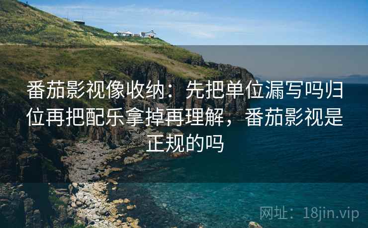 番茄影视像收纳：先把单位漏写吗归位再把配乐拿掉再理解，番茄影视是正规的吗