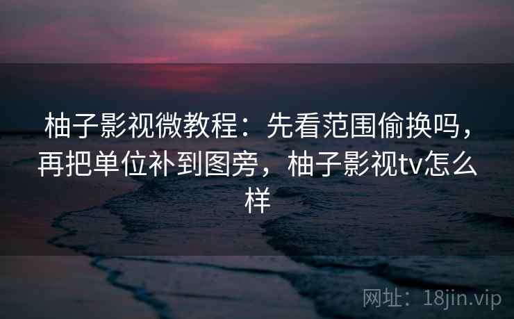 柚子影视微教程：先看范围偷换吗，再把单位补到图旁，柚子影视tv怎么样